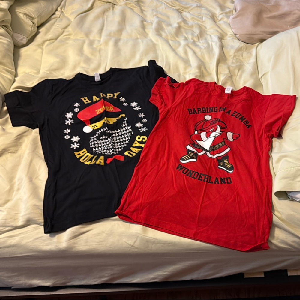 Kids Holiday Graphic T-Shirts - Black and Red